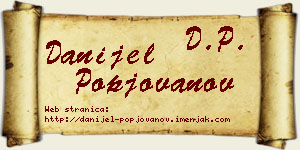 Danijel Popjovanov vizit kartica